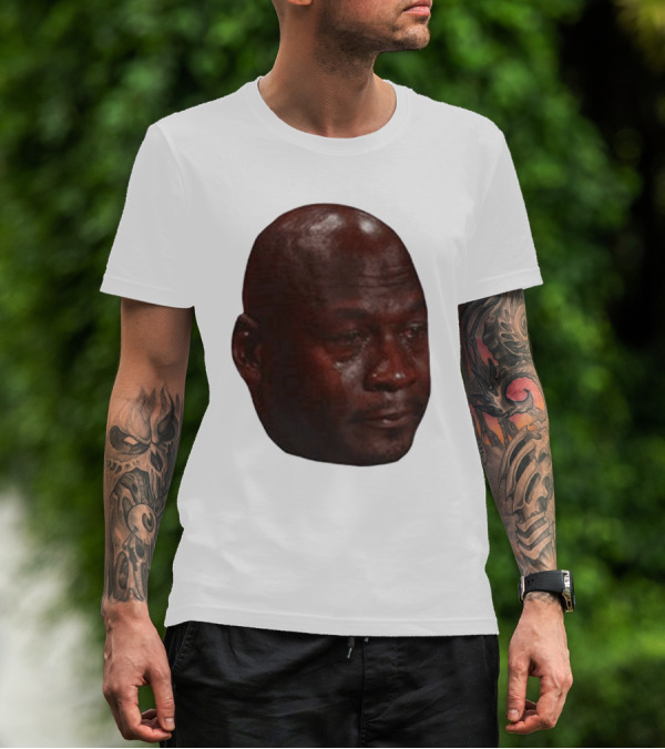 Crying Michael Jordan Meme Iconic Expression T-Shirt