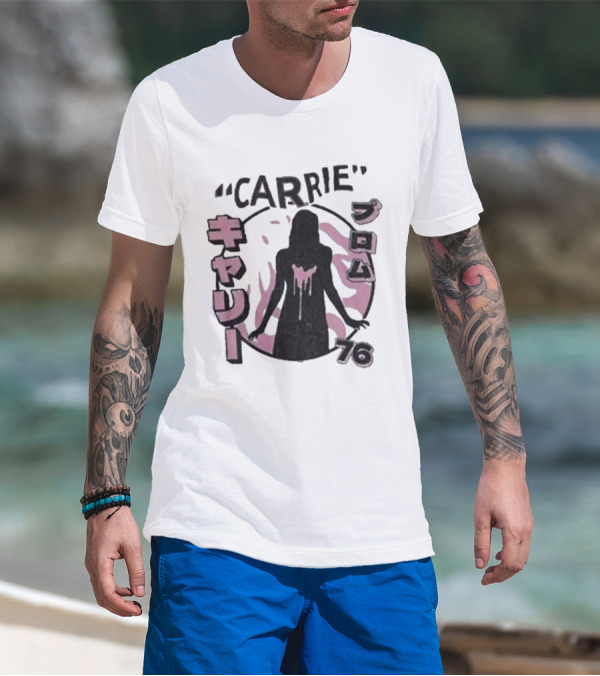 Carrie Prom 76 Japanese Text T-Shirt