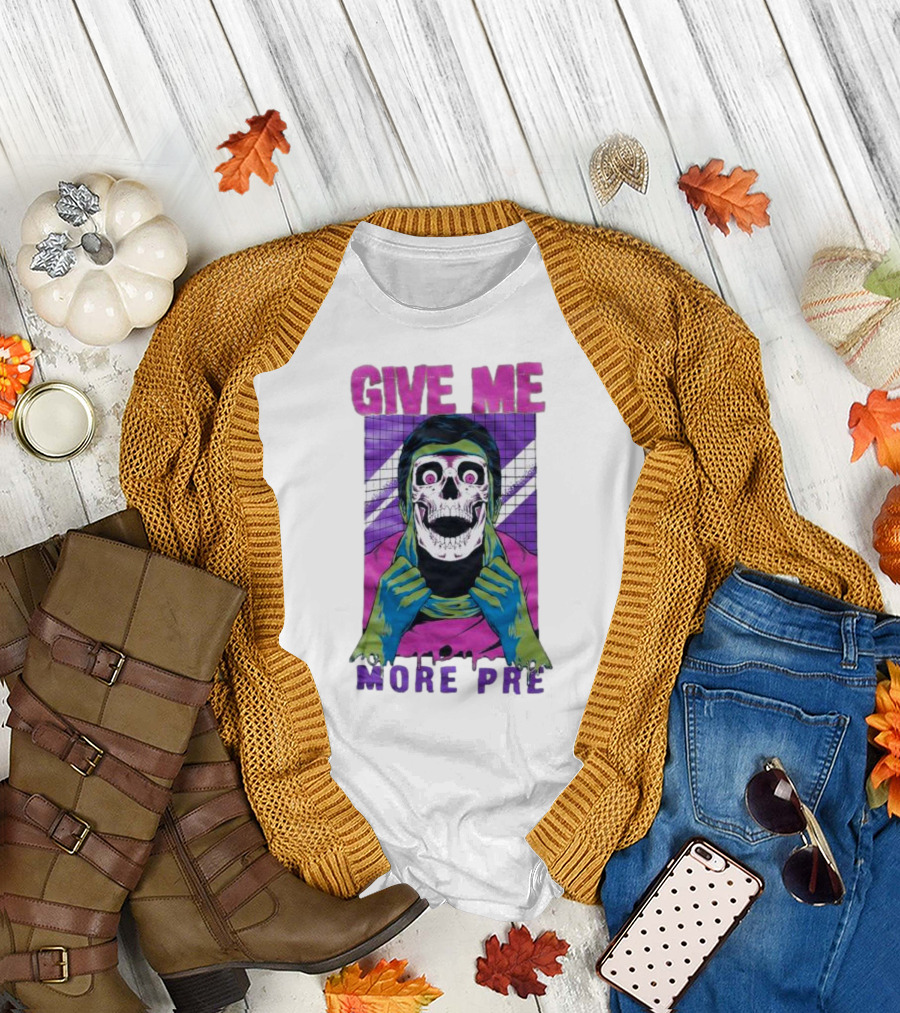 GIVE ME MORE PRE Skull Mask Urban T-Shirt