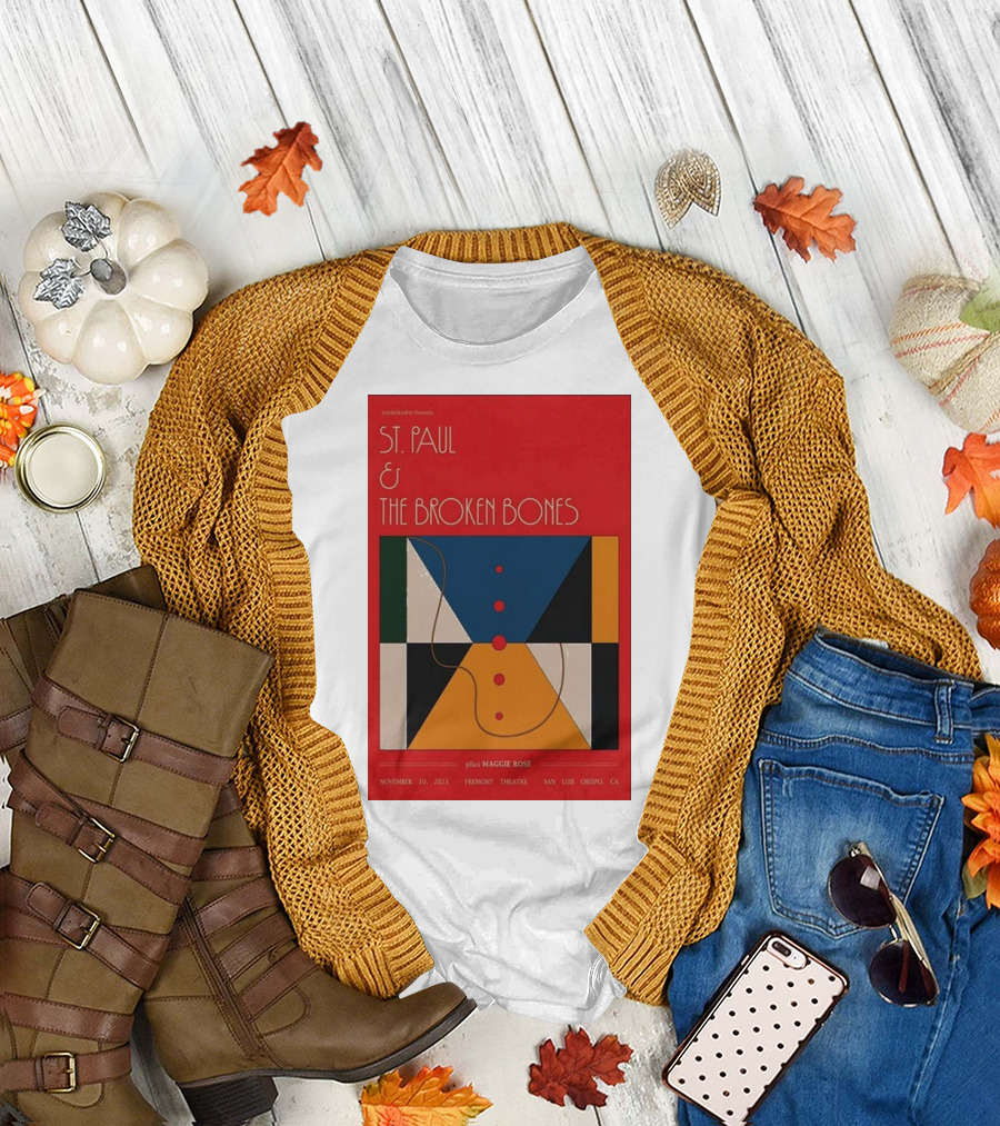 ST. PAUL and THE BROKEN BONES San Luis Obispo 11.10.2023 featuring Maggie Rose Fremont Theatre Event T-Shirt