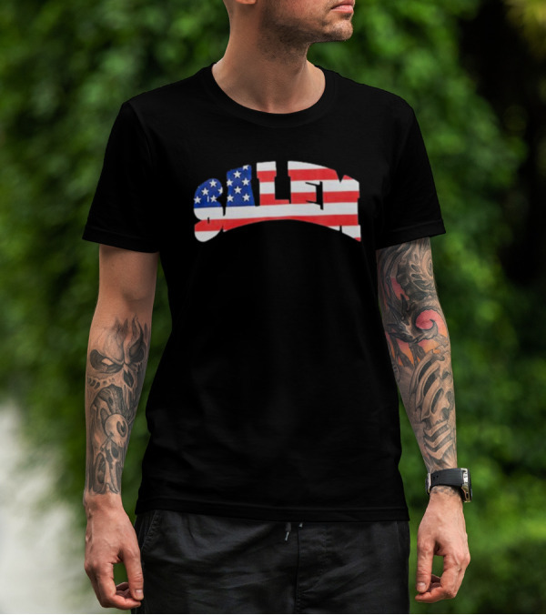 American Flag Salem T-Shirt
