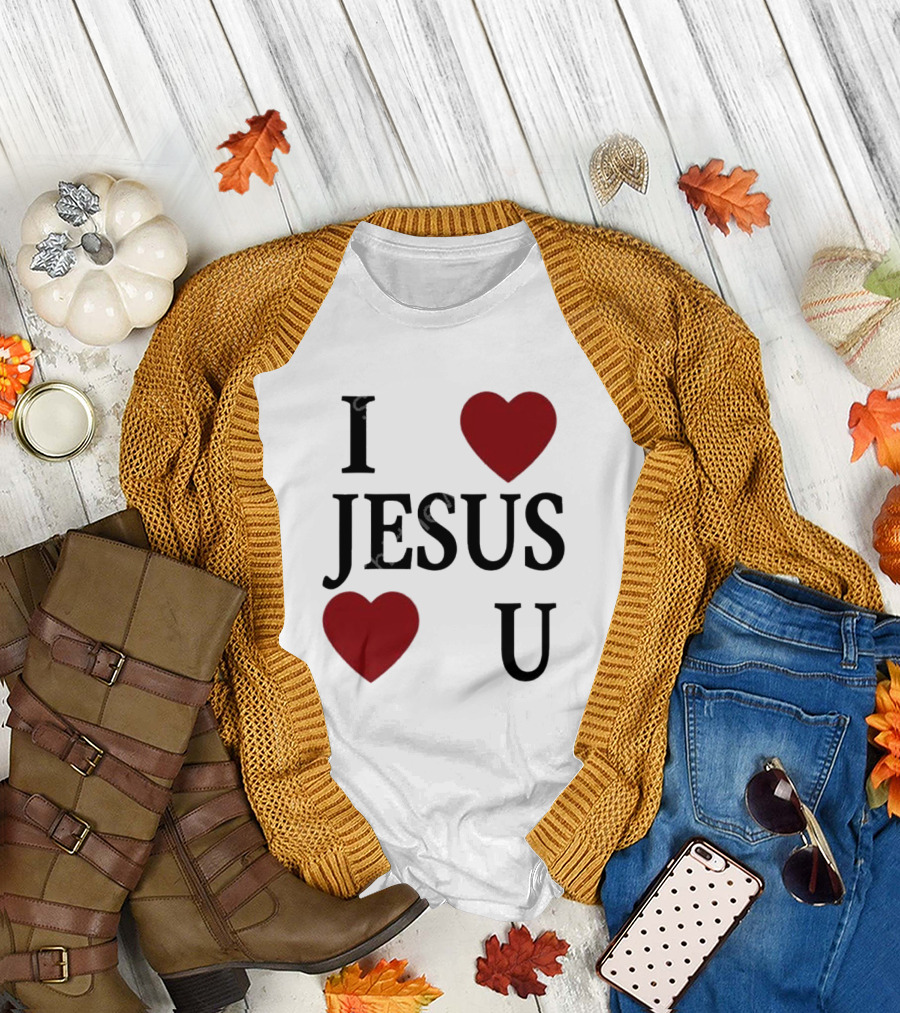 I Love Hearts Jesus Love Heart U T-Shirt