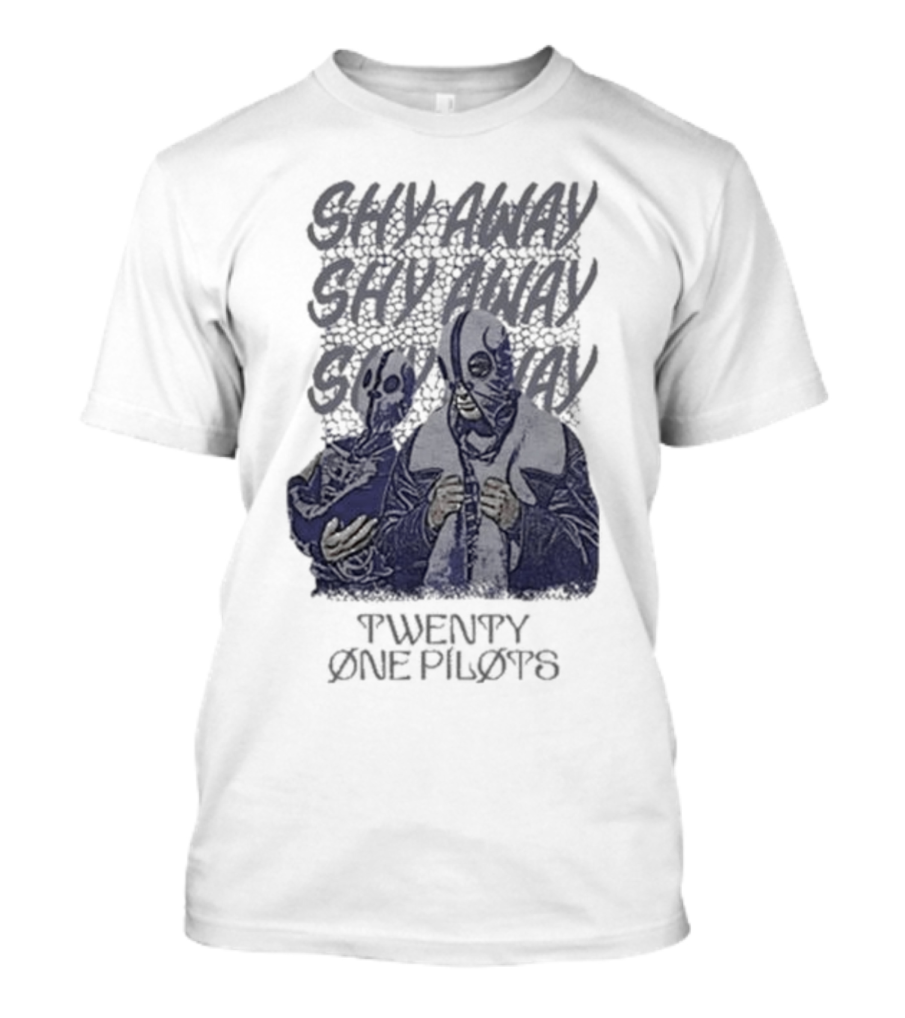 Shy Away Repeated Masked Figures Twenty One Pilots T-Shirt