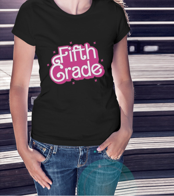 Girl Barbie Fifth Grade Teacher Barbi School T-Shirt