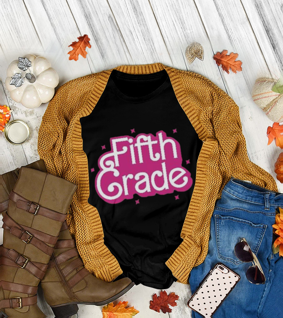 Girl Barbie Fifth Grade Teacher Barbi School T-Shirt