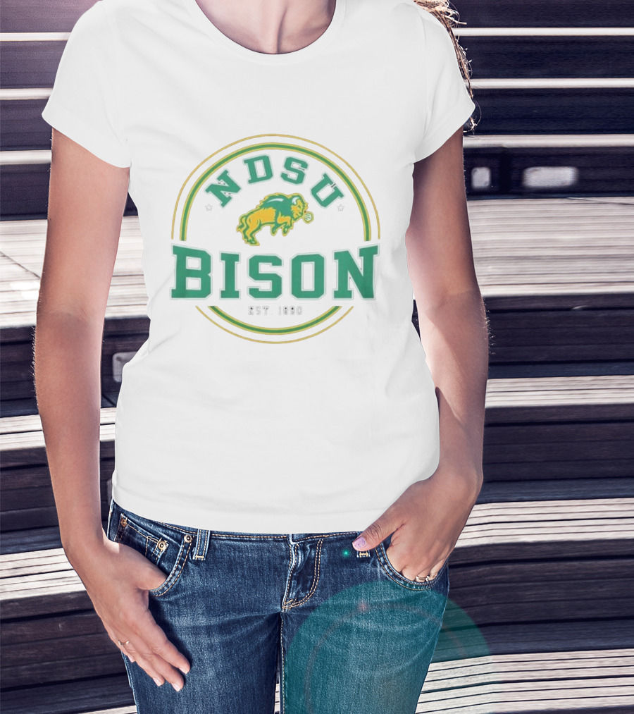 North Dakota State Bison NDSU Est. 1890 Henley By Colosseum T-Shirt