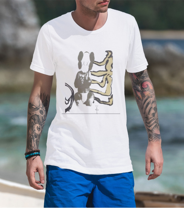 Kaws For Fragment Travis Scott Cactus Jack Collaboration T-Shirt