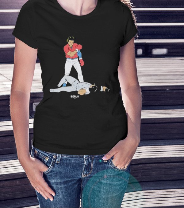 Bigplay Down Goes KO Boxer Knockout Moment T-Shirt