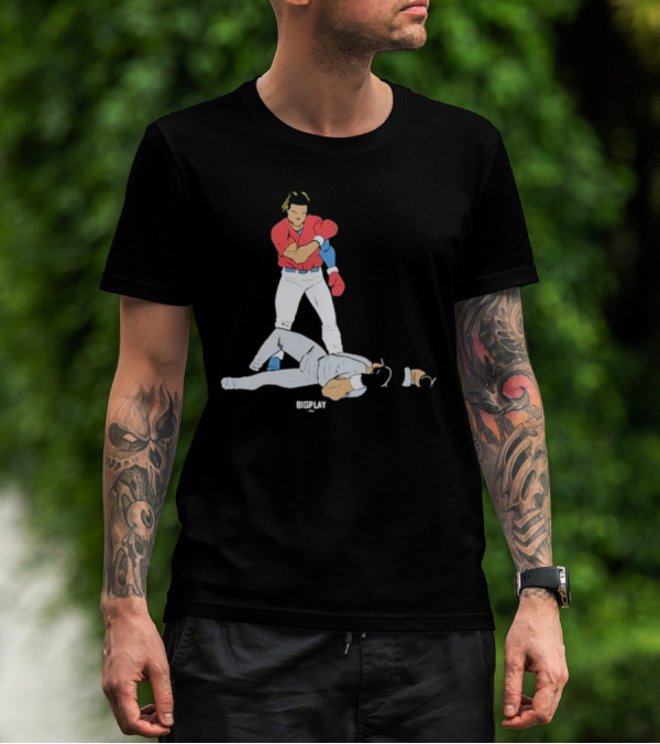 Bigplay Down Goes KO Boxer Knockout Moment T-Shirt