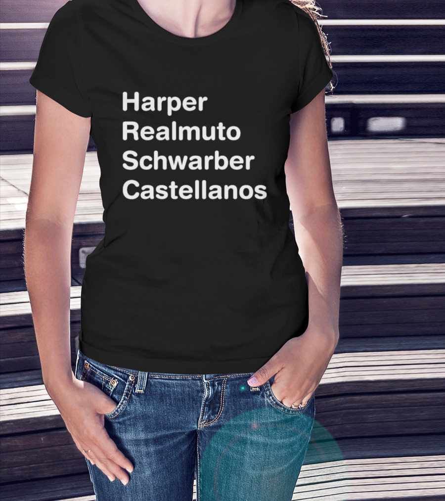 Harper Realmuto Schwarber Castellanos Philadelphia Baseball Team Star Players T-Shirt