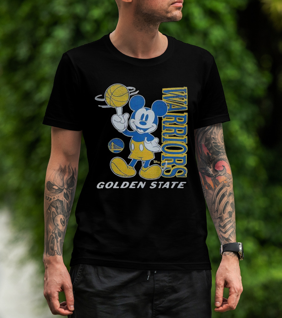 Warriors Golden State Mickey Mouse Basketball T-Shirt