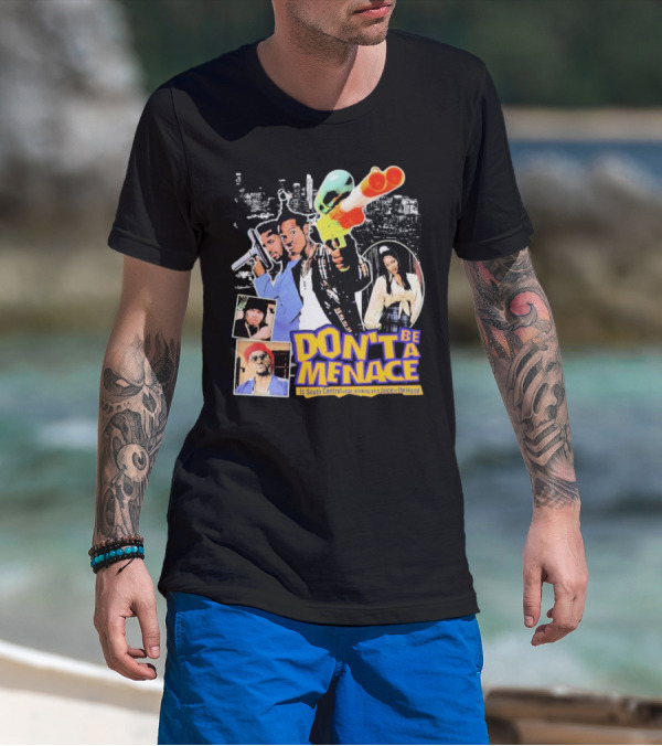 DON'T BE A MENACE TO SOUTH CENTRAL WHILE DRINKING YOUR JUICE IN THE HOOD ICONIC SCENE RETRO T-Shirt