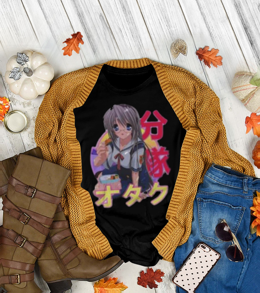 Tomoyo Sakagami Clannad Kuranado Sunset Anime Otaku T-Shirt