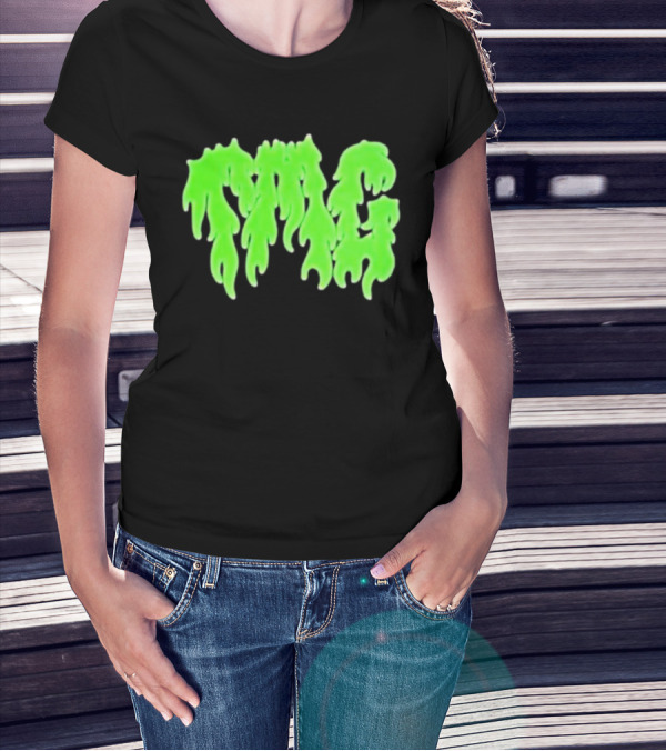 TMG Merch Slime Green Drip TMG T-Shirt