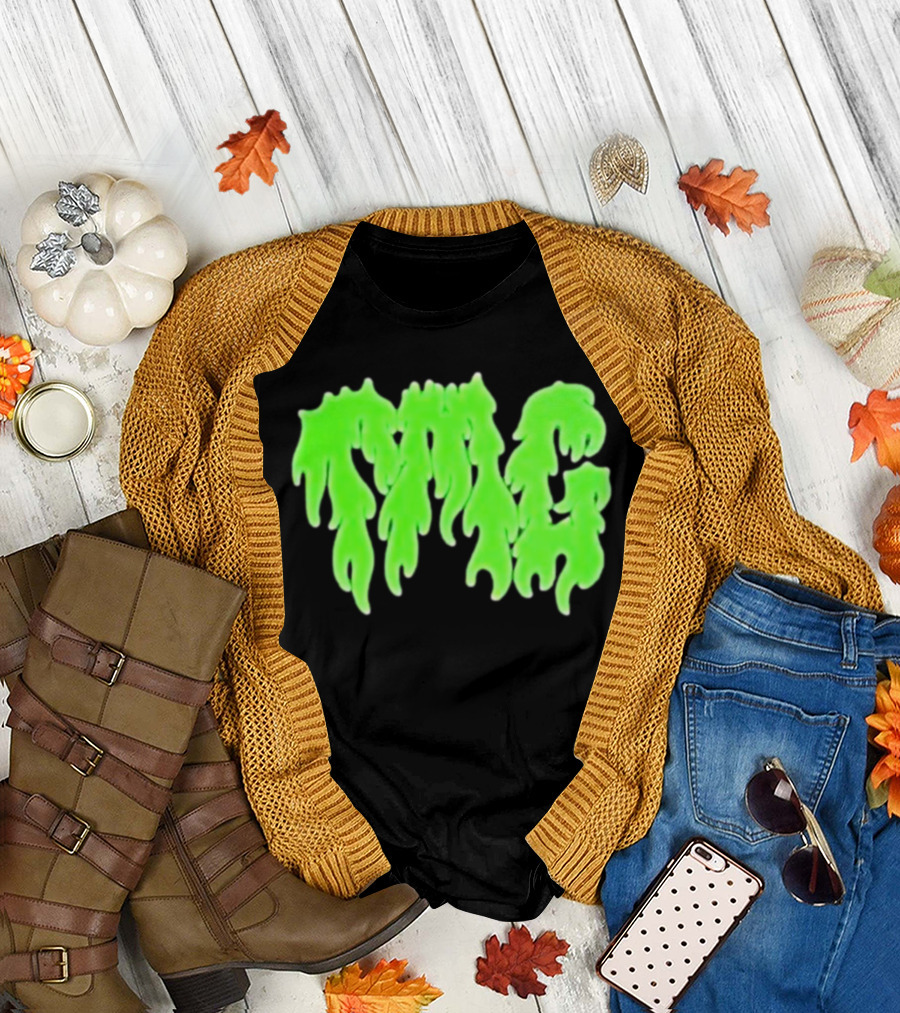 TMG Merch Slime Green Drip TMG T-Shirt