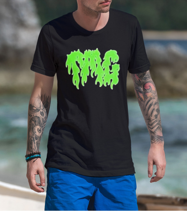 TMG Merch Slime Green Drip TMG T-Shirt