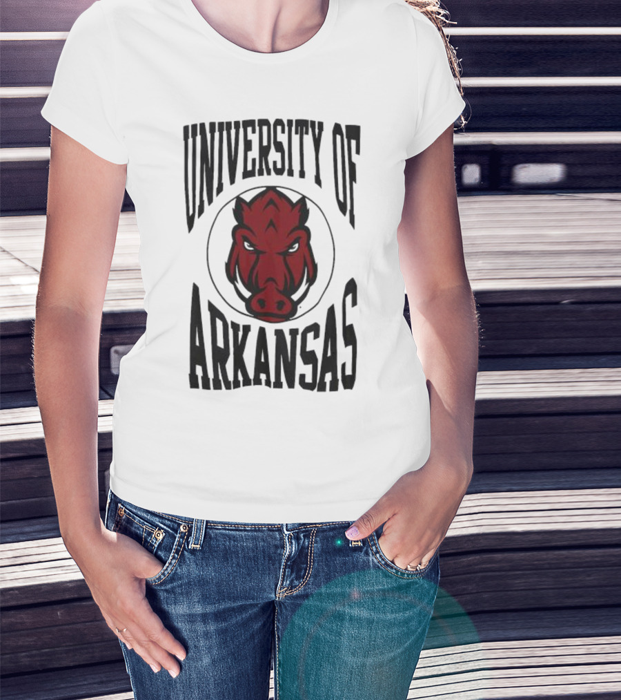 University Of Arkansas Razorbacks Lightweight Crew 3.0 T-Shirt