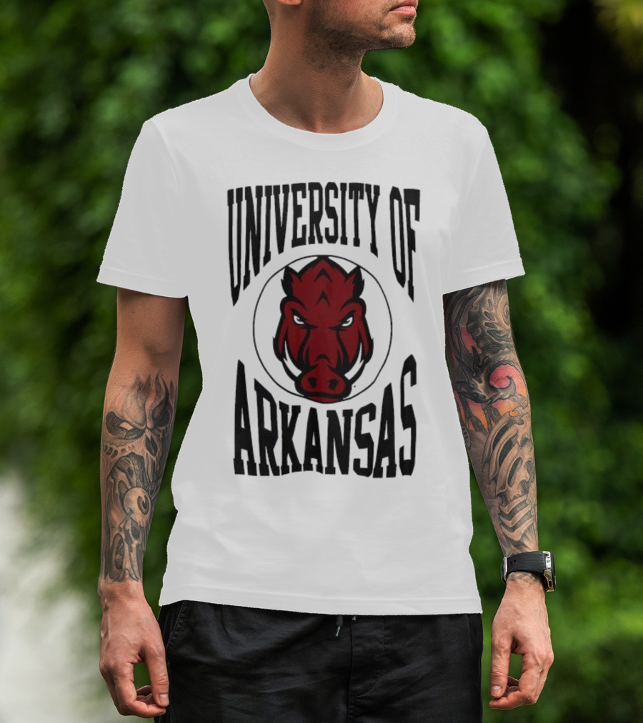 University Of Arkansas Razorbacks Lightweight Crew 3.0 T-Shirt