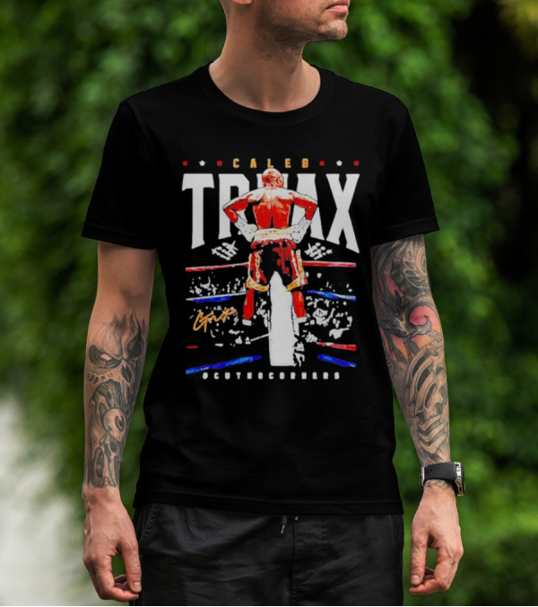 Caleb Truax Boxing Back Silhouette Cutnocorners T-Shirt