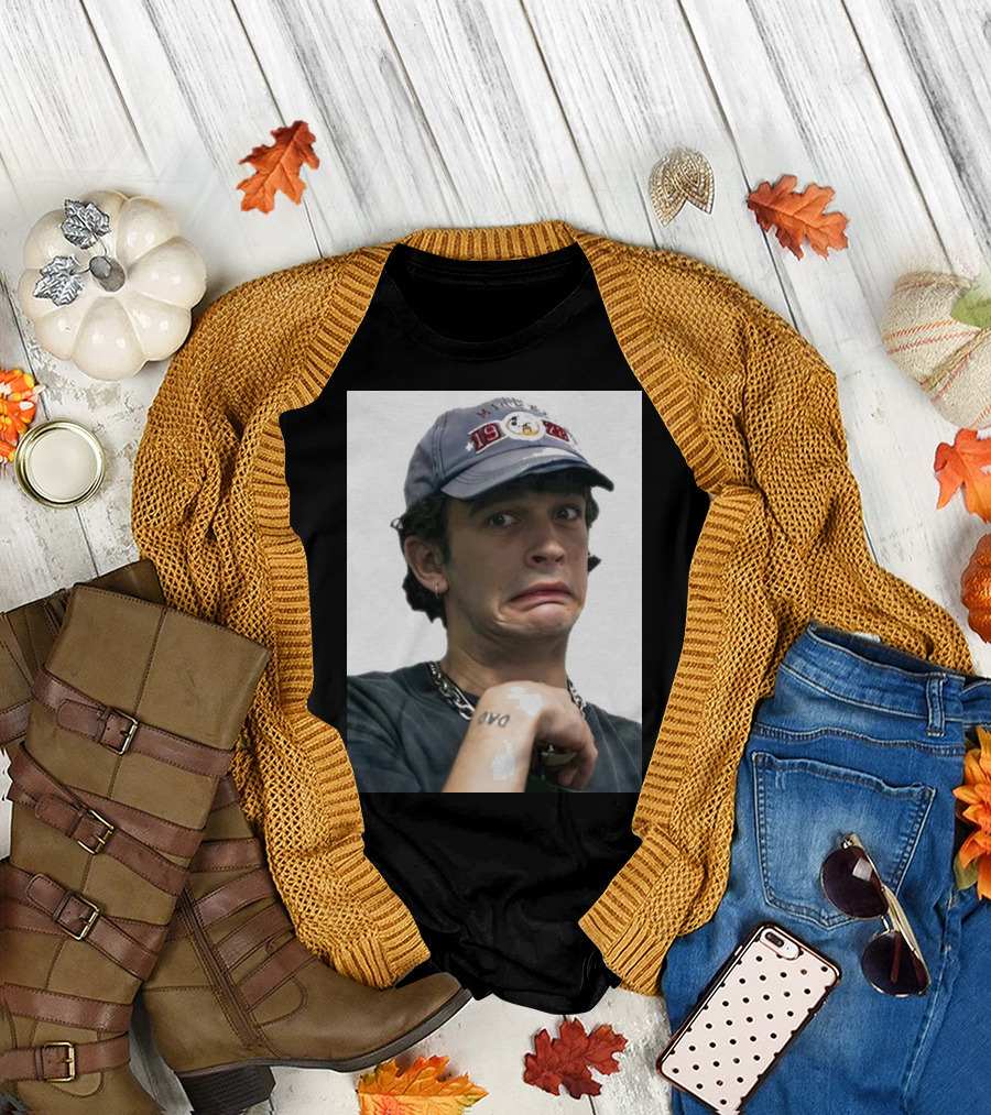 Eww Meme Matty Healy with 1988 Cap and Tattoo T-Shirt