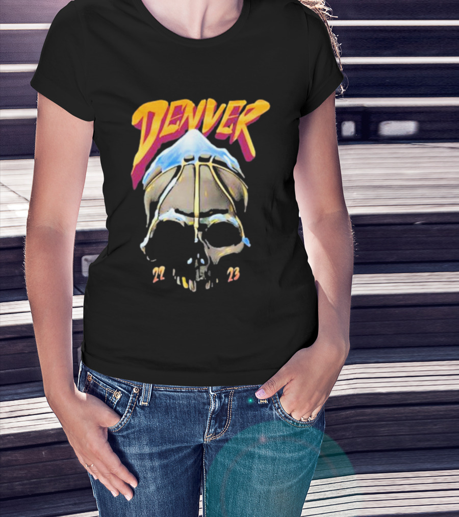 Denver Skull Basketball 22 23 T-Shirt