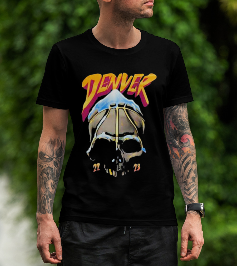Denver Skull Basketball 22 23 T-Shirt