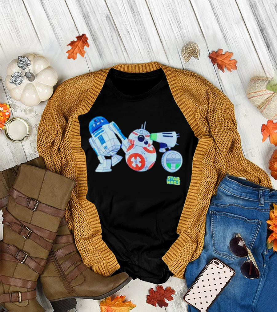 R2-D2 BB-8 D-O Star Wars Droid Collection T-Shirt