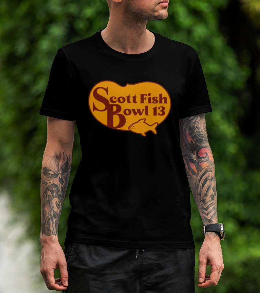 Scott Fish Bowl 13 Logo With Fish T-Shirt