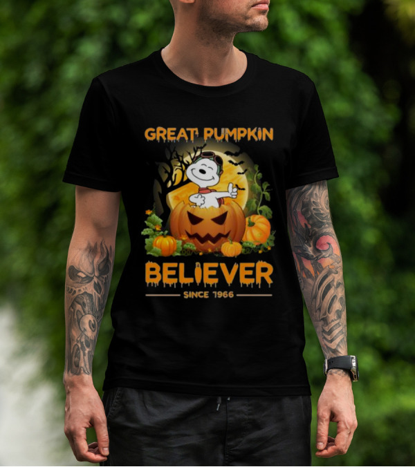 Snoopy Great Pumpkin Believer Since 1966 Halloween T-Shirt