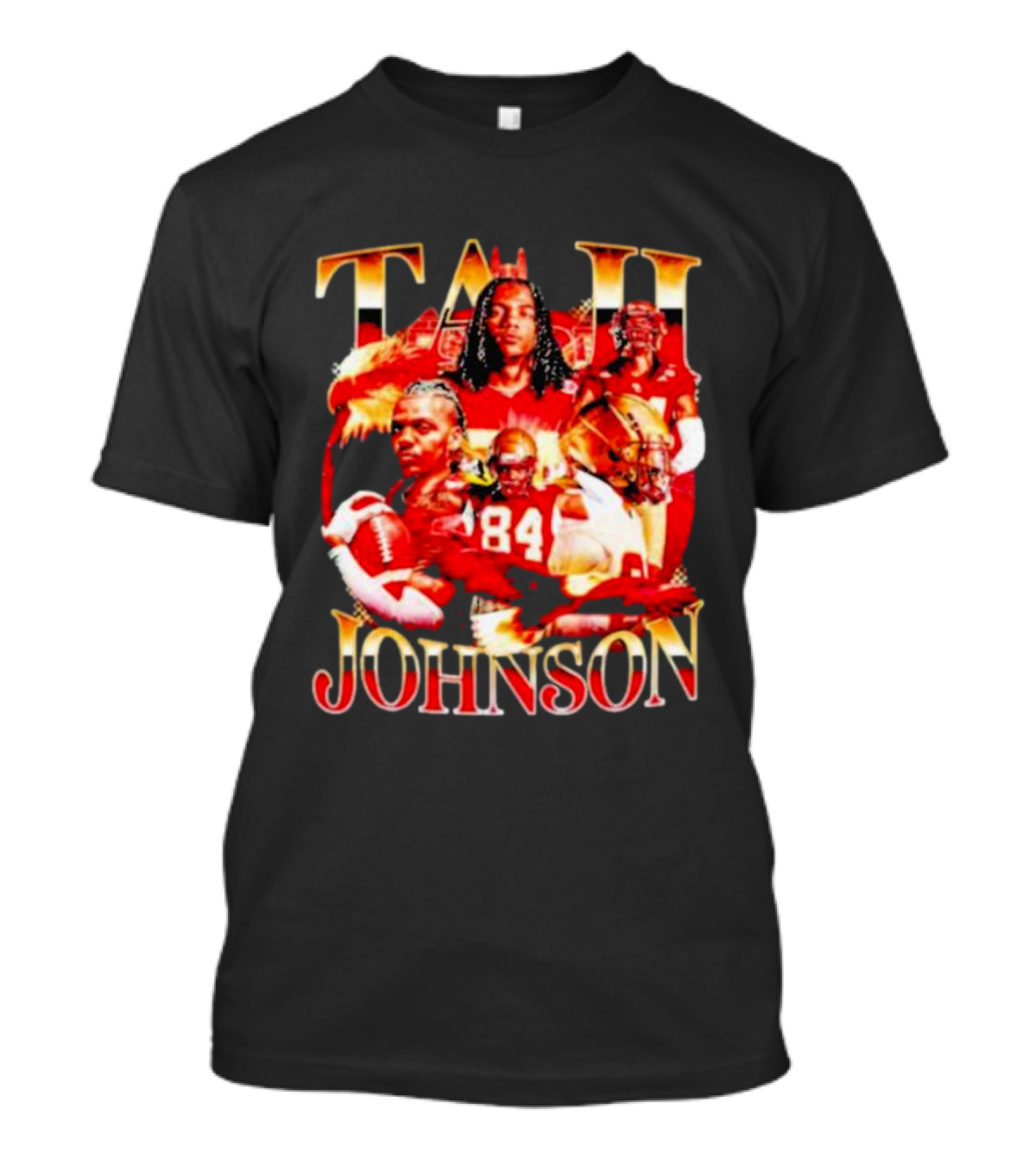TAJI Johnson Football Highlights 84 T-Shirt