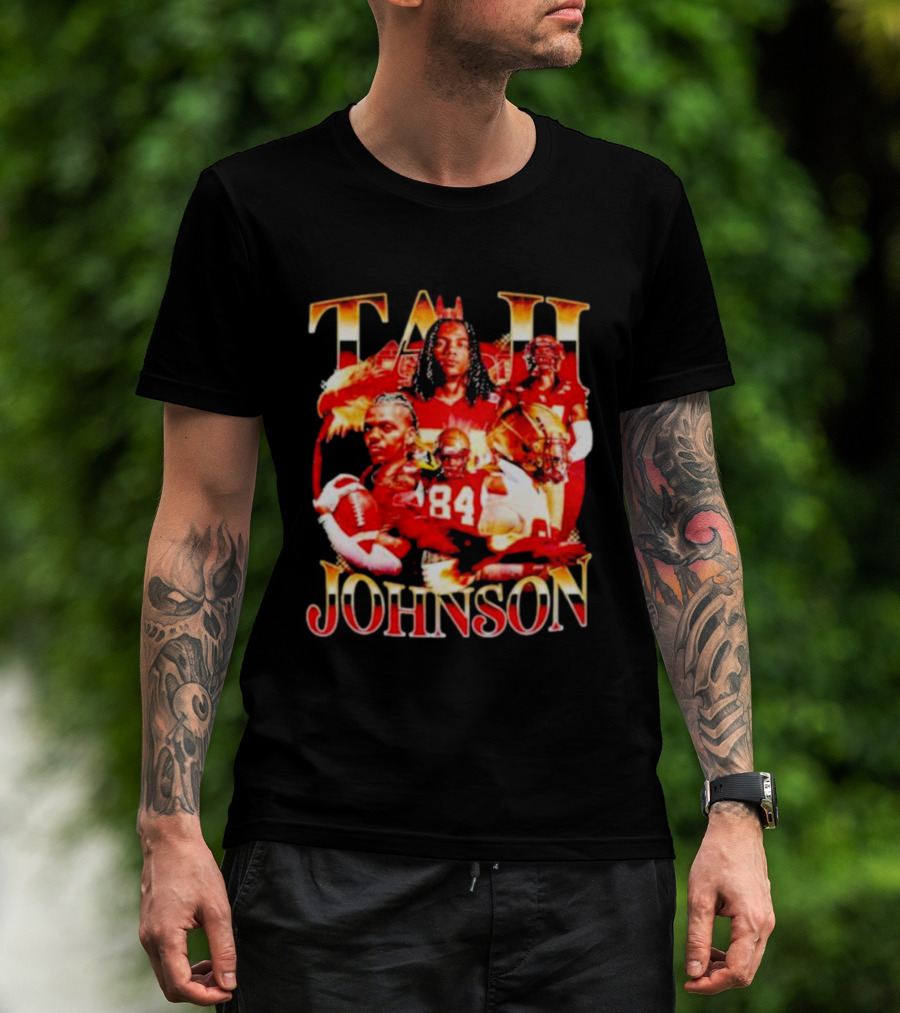 TAJI Johnson Football Highlights 84 T-Shirt
