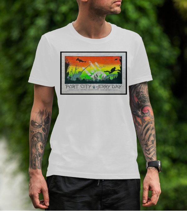 Port City Jerry Day August 29 Greenfield Lake Wilmington North Carolina T-Shirt