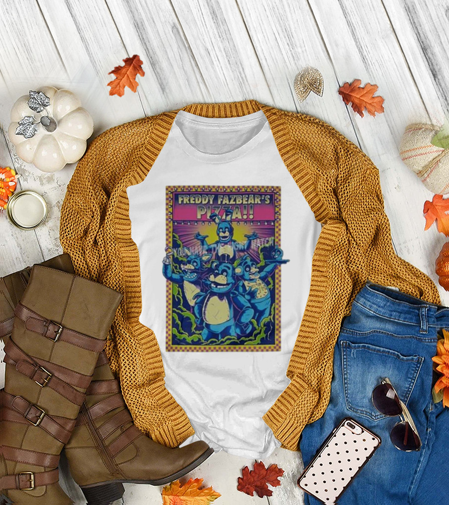 Freddy Fazbear’s Pizza Retro Animatronic Band T-Shirt