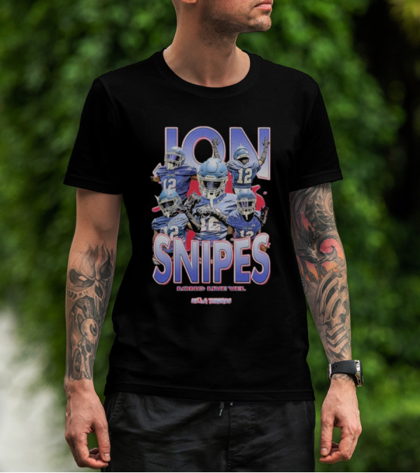 JON SNIPES LONG LIVE VEL NYC THREADS 12 Football T-Shirt