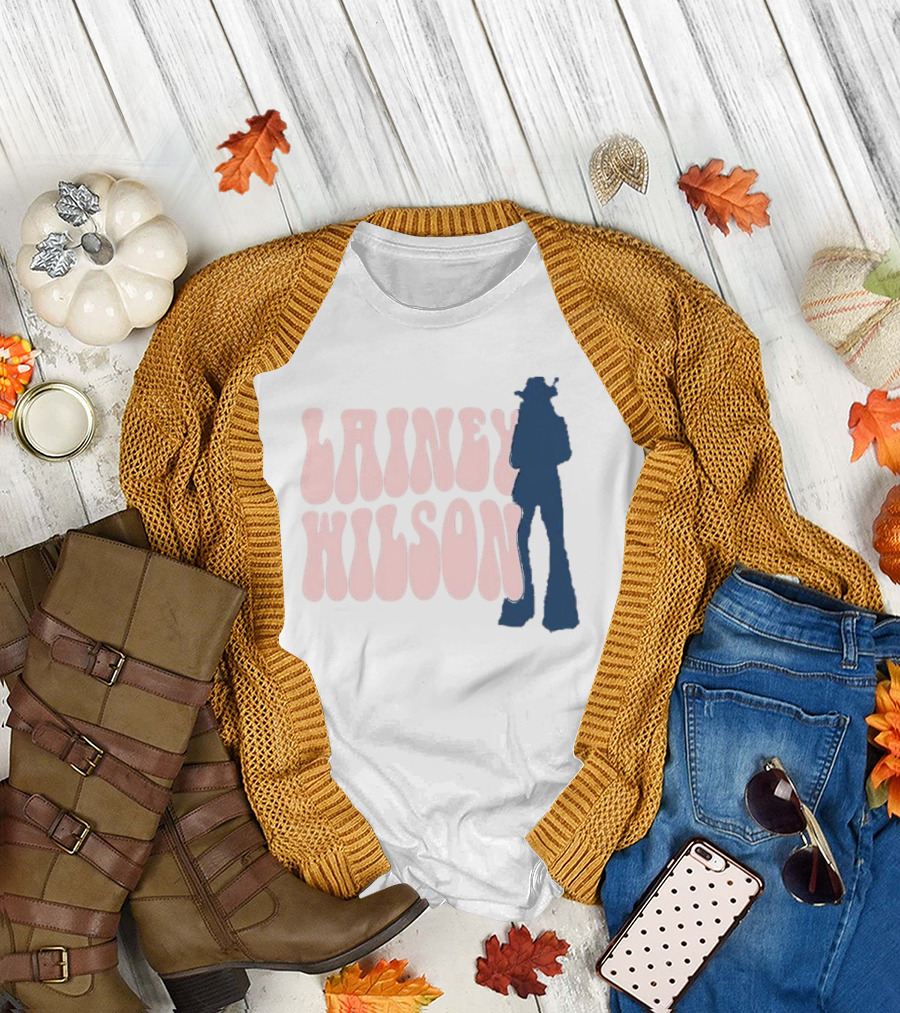 Lainey Wilson Silhouette Album Style Retro Font T-Shirt