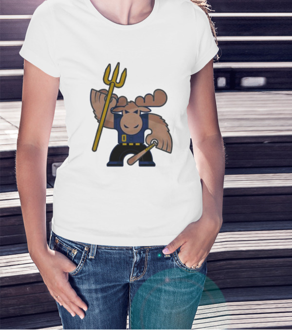 Simply Seattle Home Run Mojo Moose Baseball Pose T-Shirt