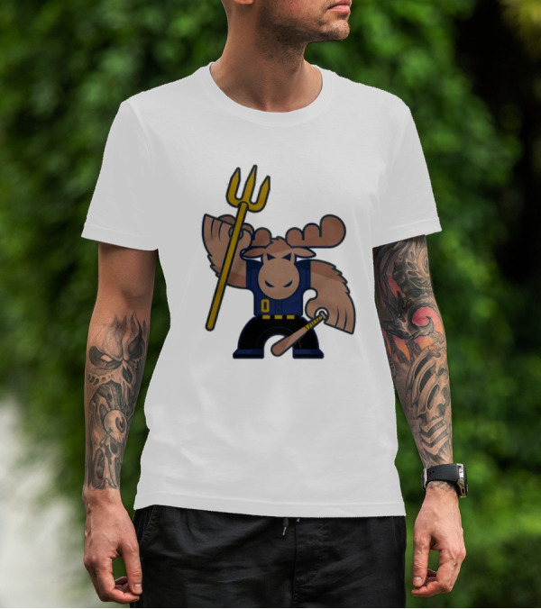 Simply Seattle Home Run Mojo Moose Baseball Pose T-Shirt
