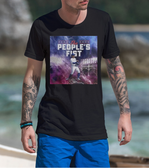 Chicago Cubs The People’s Fist Player Lightning Field T-Shirt