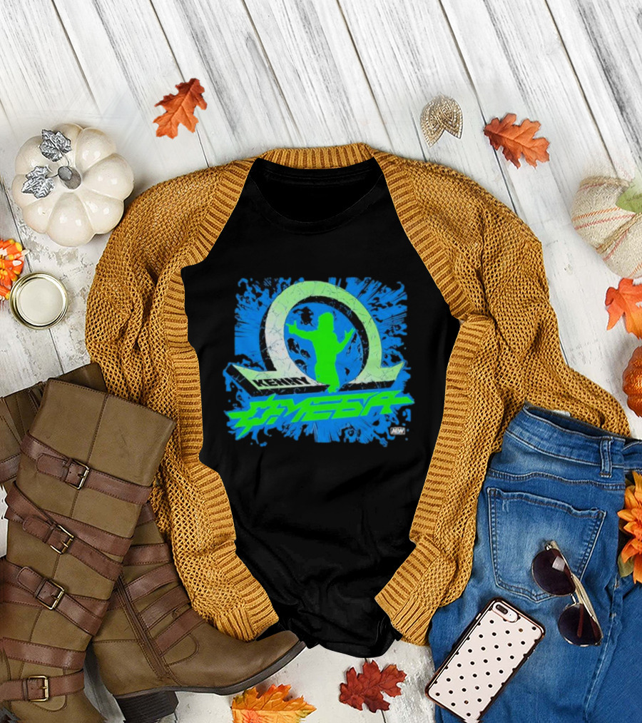 Kenny Omega OMEGA Time Trigger AEW Blue and Green T-Shirt