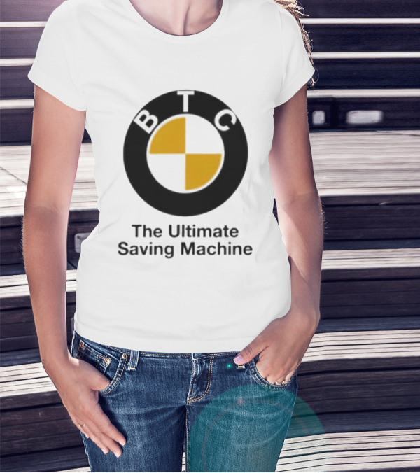 BTC The Ultimate Saving Machine Bitcoin Crash Test Dummy T-Shirt