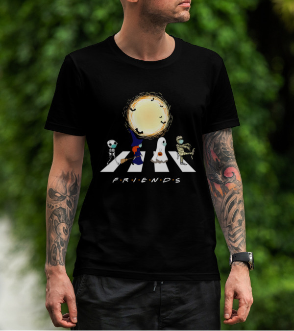 Friends Halloween Abbey Road Costume Parade T-Shirt