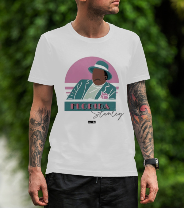 Florida Stanley Retro Vibe Pastel Suit And Hat T-Shirt