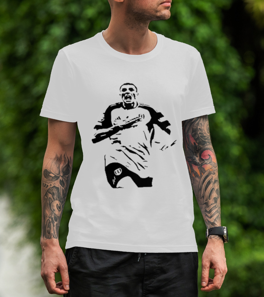 Palhinha Celebratory Silhouette Soccer Player Image T-Shirt