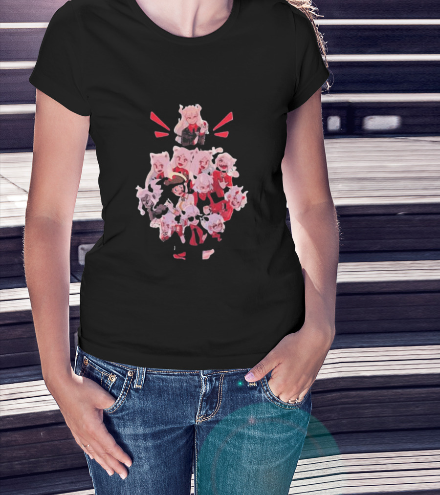 Crew Satan Helltaker Character Compilation T-Shirt