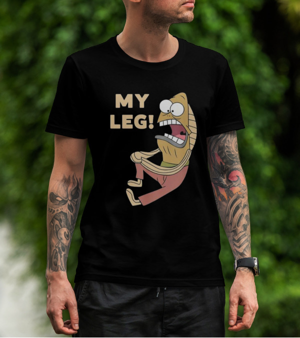 My Leg Mel Fred Fish Reference T-Shirt