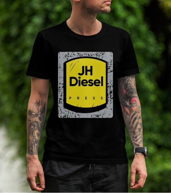 JH Diesel Press Yellow Emblem T-Shirt