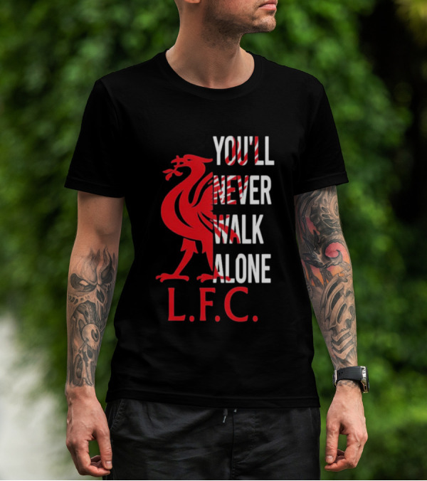 LFC You'll Never Walk Alone Liverpool Football Club Crest T-Shirt