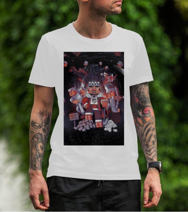 Technoblade The Journey Continues Minecraft-Inspired Fantasy Adventure T-Shirt