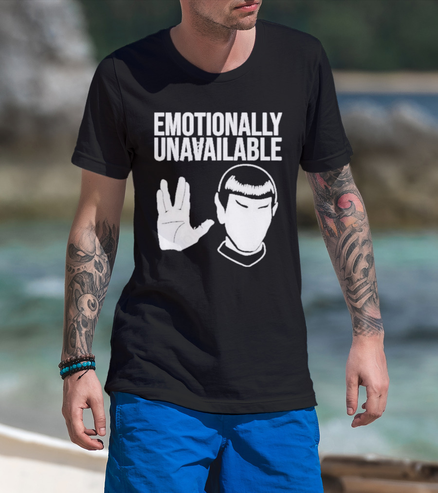 Emotionally Unavailable Star Trek Vulcan Gesture T-Shirt