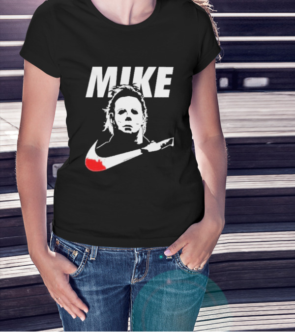 Mike Myers Parody Mask Knife Halloween T-Shirt